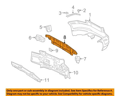 CHRYSLER OEM 04-08 Crossfire Bumper Components-Energy Absorber 5101012AA Foto 1 de 2