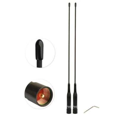 Paquete de 2 antenas de doble banda PL259 para radio móvil bidireccional Wouxun KG-UV920P-A NL-R2 - Imagen 1 de 4