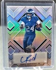 CHRIS RODRIGUEZ Jr. 2022 LEAF METAL DRAFT SILVER PRISMATIC BA-CRJ AUTOGRAPH 3/40