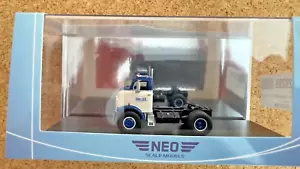 NEO 1/64 GMC C 950 CannonBall Day Cab, Dark Blue,White Truck NEW NEO641165 - Picture 1 of 2
