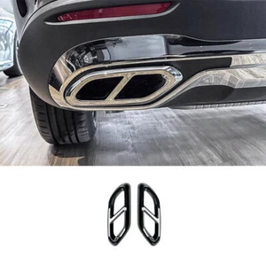 For Benz GLC X254 2023-2024 ABS Chrome Rear Tail Exhaust Muffler Tip Pipe 2PCS - Bild 1 von 7