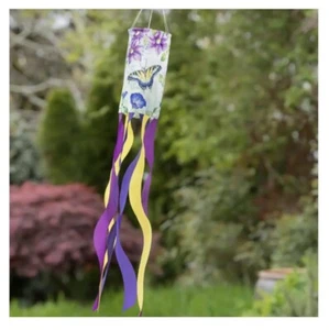 Windsock Purple Yellow Butterfly Flower Morning Glories Trailing Vines Evergreen - Picture 1 of 5