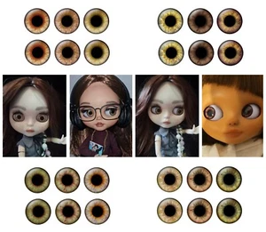 Beauty Eye Chips für 12" Blythe Puppe Set 12 Paar dünnes Glas Zum Selbermachen Zubehör Spielzeug - Bild 1 von 24