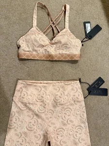 Women Fitness Gym Sport Yoga Top & Leggings SIZE M - Picture 1 of 7
