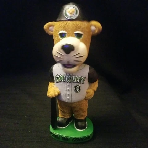 KANE COUNTY COUGARS MASCOT OZZIE BOBBLEHEAD  PROMO STADIUM GIVEAWAY Cover