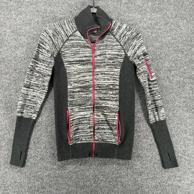 Suéter Skyr Para Mujer S Gris Cremallera Completa Mangas Agujero para Pulgar Exterior Informal Damas Foto 1 de 4