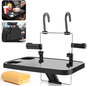 Foldable Car Seat Back Portable Tray for Food Dining Drink and Laptop, Hanging C - Picture 1 of 12