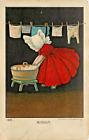 Set of 7 Sunbonnet Girls Days of the Week Household Chores 1905 Ullman Co. UDB