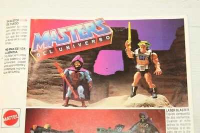 CATALOG TOYS GALERIAS "CRYSTAL POWERED LASER POWER HE-MAN PROTOTYPE" SPAIN 1989 - Imagen 1 de 4