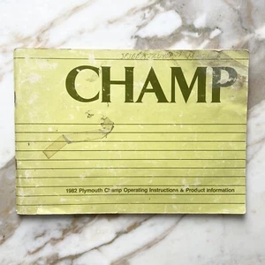 Instrucciones de funcionamiento manuales vintage de Plymouth Champ e información del producto - Imagen 1 de 3