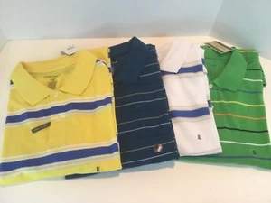 Men's Saddlebred Polo XL SS Easy Care Rugby Striped Choose your Color NWT - Picture 1 of 5