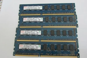 4GB (4x1GB) Hynix HMT112U7BFR8C-G7 PC3-8500E DDR3-1066MHz ECC Unbuffered CL7 240 - Picture 1 of 3