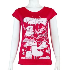 Lady Shirt Women T Shirt hoot hoot - Picture 1 of 20