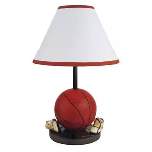 Basketball themed Polyresin able Lamp, 15in H. ORE International 31604BA - Picture 1 of 1
