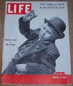 Life Magazine March 10, 1952 Brandon de Wilde Skiing Lamps Natural Gas Stalin - Picture 1 of 1