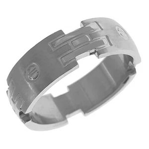 Bague Homme en Acier inoxydable - Taille au choix - Neuve - Picture 1 of 4