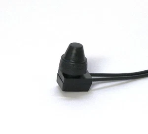 Chrome Glow 12V Waterproof Push-Button On-Off Switch with 12" Leads (lot of 10) - Picture 1 of 6