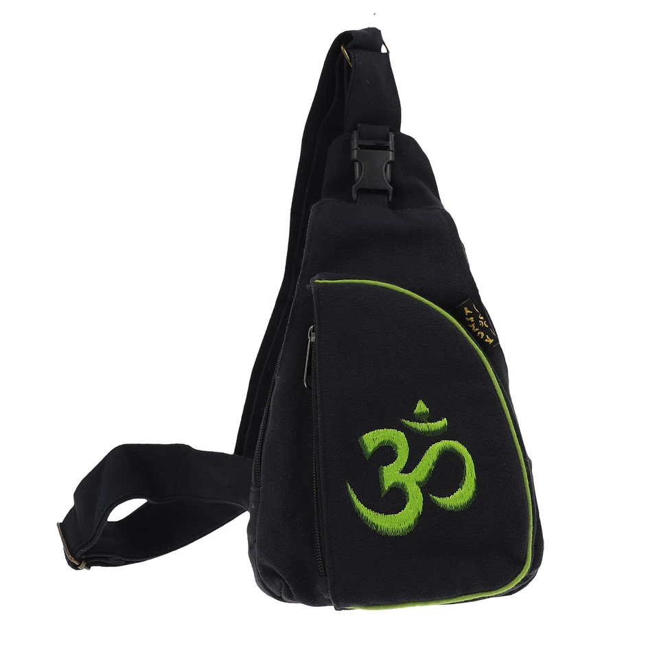 Kunst und Magie Hippie Goa Cross Bodybag Schultertasche Slingbag Brusttasche OM - Bild 1 von 1