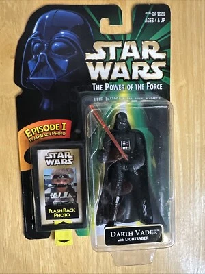 Figura de acción Star Wars Power of the Force Darth Vader POTF Green Flashback 1998 Foto 1 de 2
