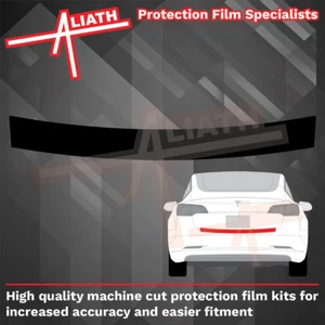 passend für Tesla Model 3 Stoßstange hinten oben CARBON Kratzschutz Lackschutz Folie - Bild 1 von 4