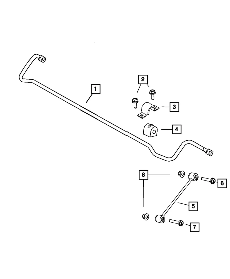 Genuine Mopar 2004-2023 Chrysler Pacifica Front Stabilizer Bar Link 4766866AA - Image 1 of 1