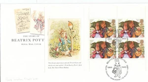 Peter Rabbit Beatrix Potter FULL Booklet Pane RM FDC Sawrey 1993 (138869) - Picture 1 of 1