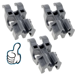 Clip de plástico con cojinete de dientes para cesta de lavavajillas WHIRLPOOL 4810600198 - Imagen 1 de 11
