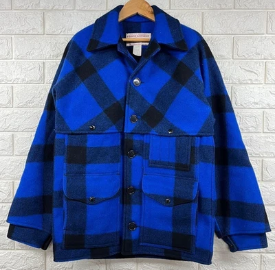 Vintage Filson Mackinaw Wool Double Cruiser Blue Buffalo  38 - Image 1 of 4