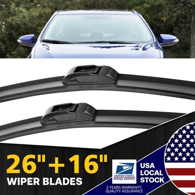 J-Hook Windshield Wiper Blades 26"+16" Replacement For Subaru WRX STI 2015-2018 - Imagem 1 de 4
