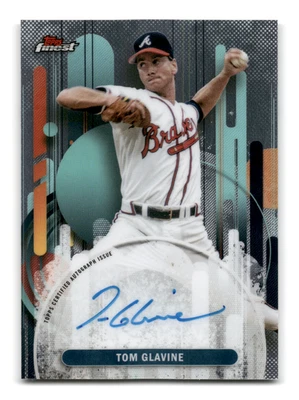 2025 Topps Finest Baseball - Tom Glavine Autograph #FA-TG - Image 1 of 2