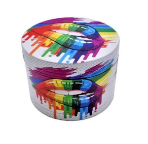 50mm 4 Part Grinder - Rainbow Lips - Design Heavy Duty Grinder - NEW - Picture 1 of 1