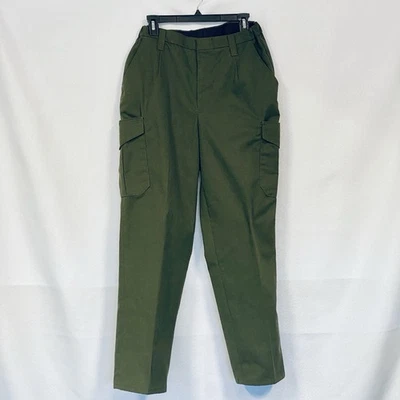 Pantalones cargo pequeños Horace verde oliva ropa de trabajo calce holgado polialgodón NP22415 Foto 1 de 4