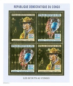 Democratic Republic of the Congo 2003 Imperf. Scouting and Nature (Gold Issue) M - Imagen 1 de 2