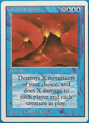 Volcanic Eruption Unlimited PLD Blue Rare MAGIC MTG CARD (ID# 497819) ABUGames - Image 1 of 2