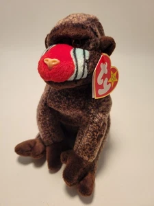 Ty Beanie Babies " Guance" Scimmia nata 18 maggio 1999---8" Alto - Foto 1 di 8