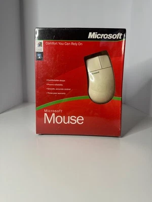 VTG NOS Microsoft Mouse 2.0 Intellipoint 365-00084 HDWR WIN32 Computer New PS/2 - Image 1 of 4