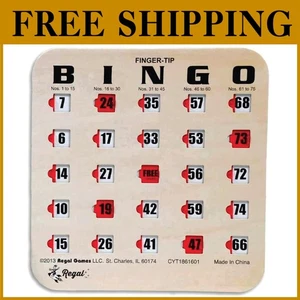 Portable Bingo Cards for Adults - Easy Slide Design - Picture 1 of 8