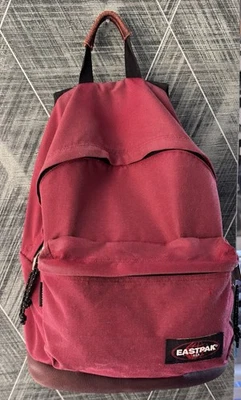 Eastpak Wyoming Rucksack bordeaux/weinrot mit Lederboden - Bild 1 von 4