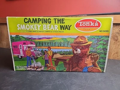 RARE Camping the Smokey Bear Way Set in Original Box  - Image 1 of 4