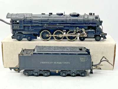 Gilbert American Flyer S Gauge 322 AFL Smoke in Tender Loco/Tender - 1949 Runs - Image 1 of 4