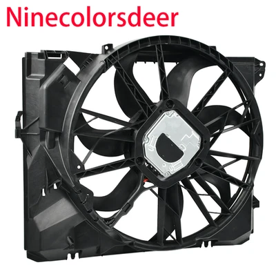 Cooling Fan Assembby For 2006-2013 BMW 128i 323i 325i 328i E90 600W 17427562080 - Image 1 of 4