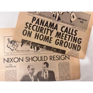 Bayano 1973 - Lot of 2 Vintage Newspaper NEW YORK Collectible Rare - Picture 1 of 13