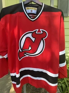 Vintage 90er Koho Official Hockey Jersey Large Canada Red New Jersey Devils Gr. - Bild 1 von 12