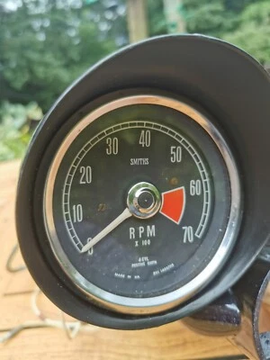 Ford Consul Cortina Rev Counter, Pod And Column Mount - Image 1 of 4