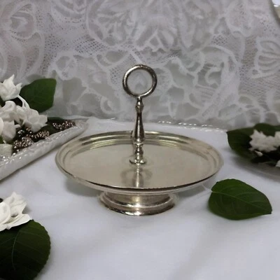 Supporto per torte in alluminio a livello singolo, supporto decorativo per to... - Immagine 1 di 4