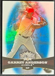 2006 TOPPS TRIPLE THREADS GARRETT ANDERSON BLUE SAPPHIRE ANGELS #/25 - Picture 1 of 2