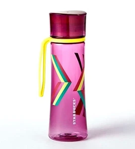 Starbucks gestreifte lila Wasserflasche Beach Collection/18 fl oz - Bild 1 von 1