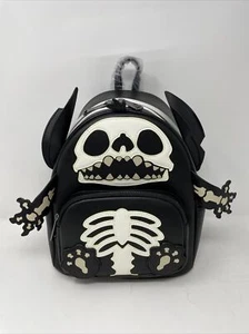 Disney Loungefly Mini Backpack Summer Convention Exclusive 2022 Stitch Skeleton - Picture 1 of 12