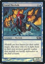 MTG - M10 - Coral Merfolk - 2X - Foil - NM
