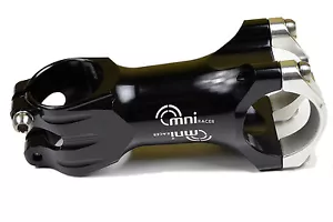 OMNI Racer WORLDS LIGHTEST RACE-Lite Handlebar Stem & Ti Bolts 31.8x90mm BLACK - Picture 1 of 6